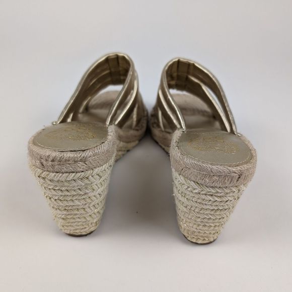 Vince Camuto Women's Molisana Espadrille Wedge Sandal 9M in Egyptian Gold NEW - Picture 4 of 9
